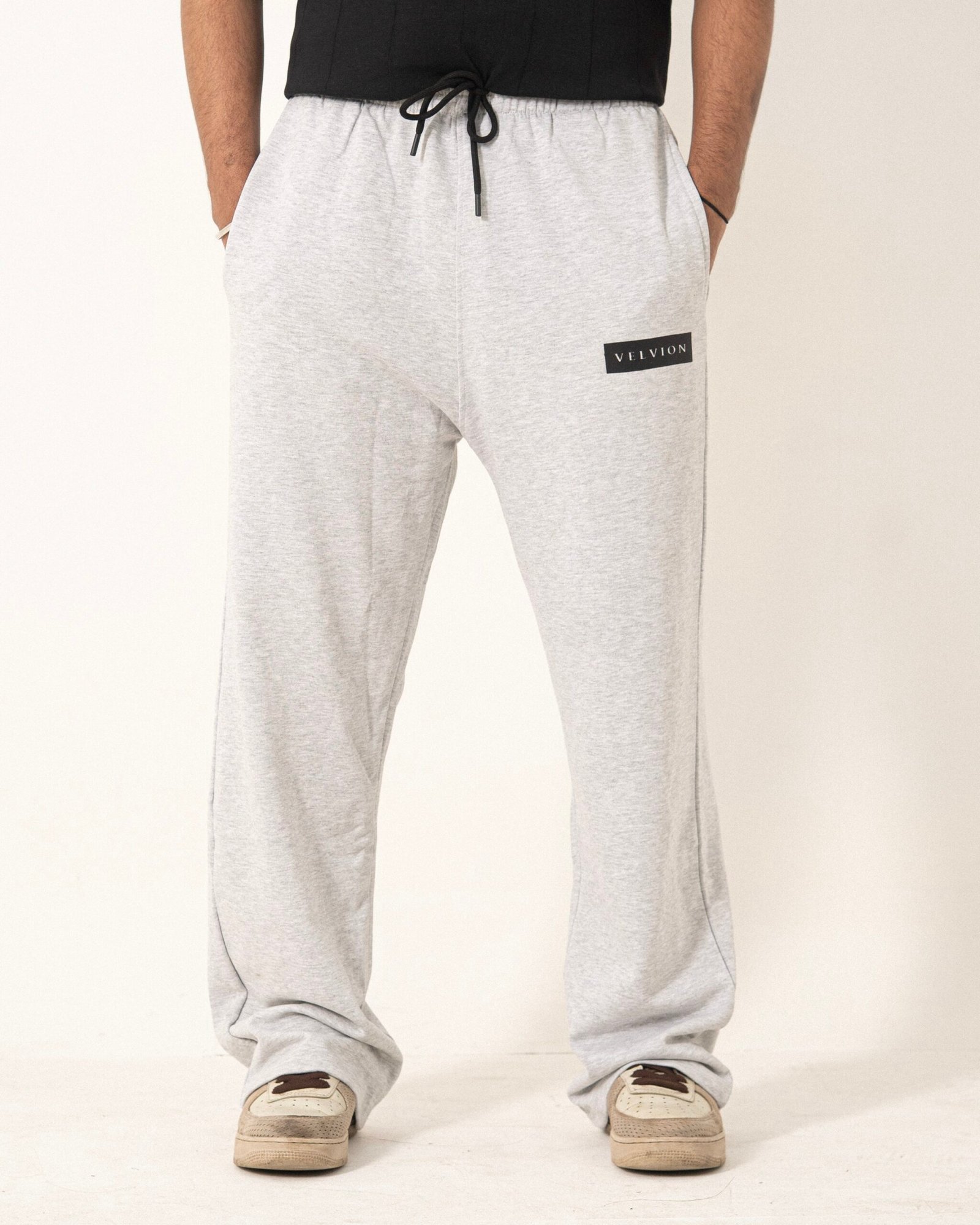 VELVION Core Sweatpants (Melange Light Grey)
